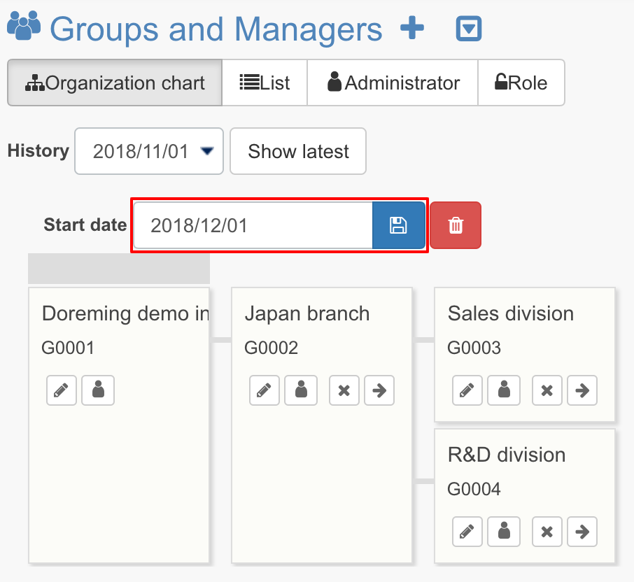 D-Help Center Create group hierarchy